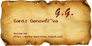 Gantz Genovéva névjegykártya